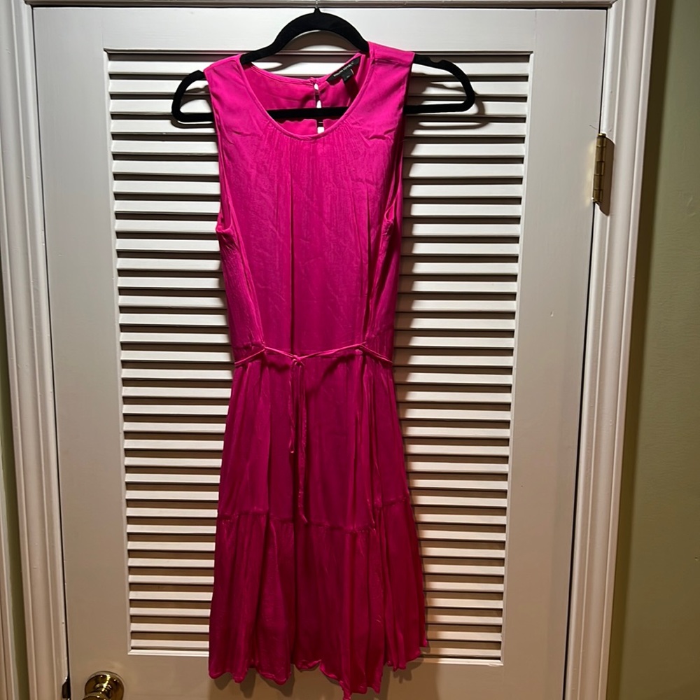 Banana Republic pink tiered dress in tall
